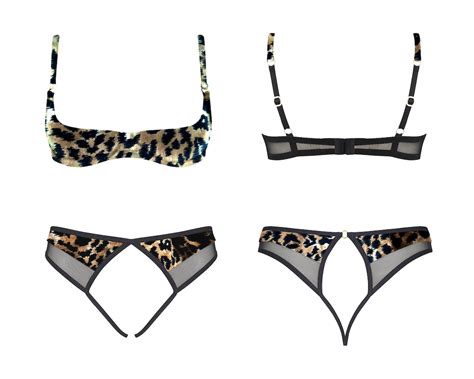 Leopard Print Bra And Panty Set (1000+) .